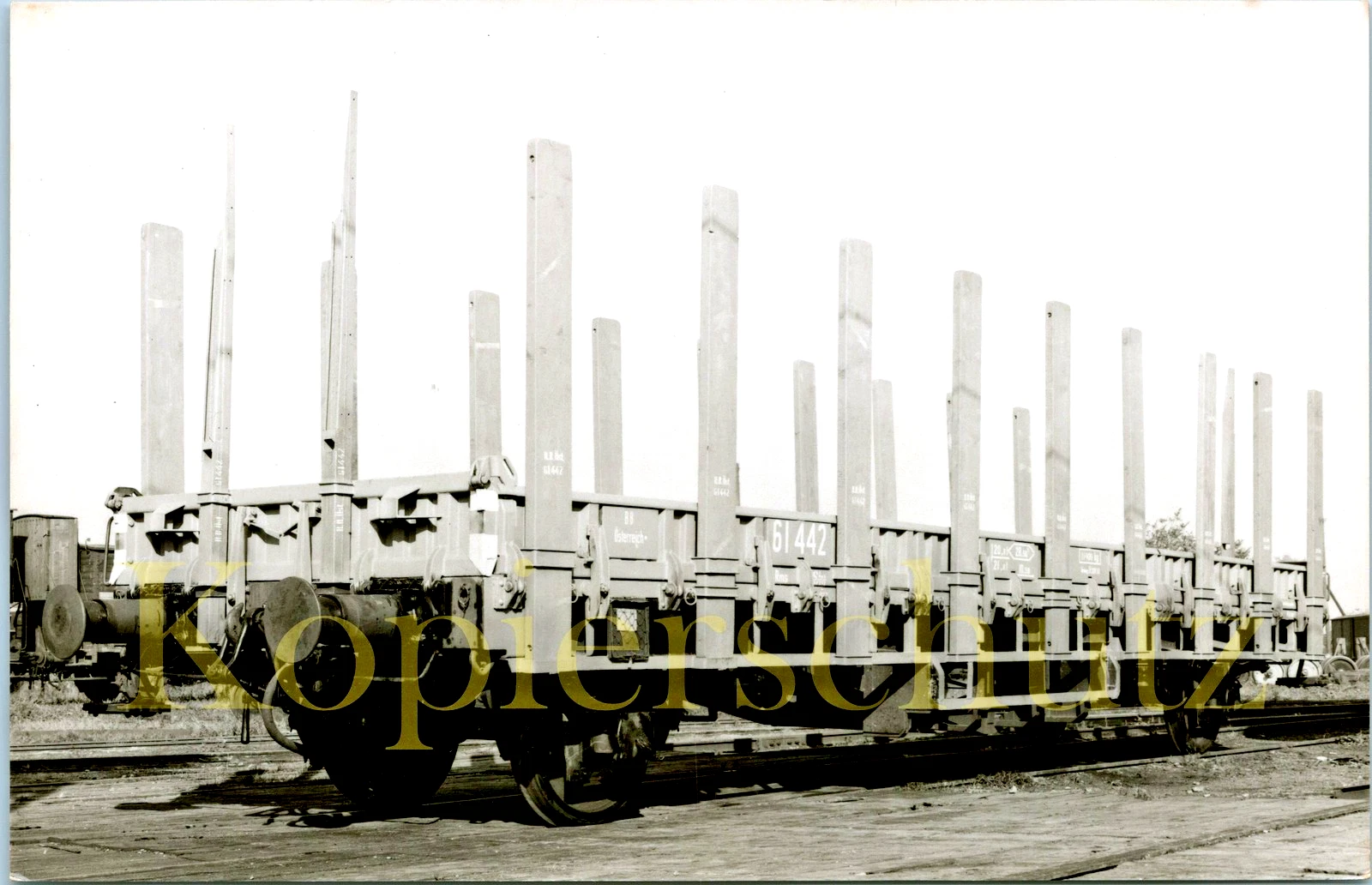 Foto - BBÖ Rms 61442 Rungenwagen um 1958 - Bild 1 von 1