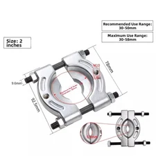 Bearing Removal Tool Adjustable Splitter for Automotive Maintenance Use