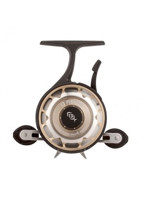 13Fishing Black Betty FreeFall Carbon XL   Winter Ice Fishing Reel, Carbon & EVA