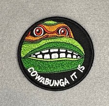 FABULOUS (RAPHAEL) TEENAGE MUTANT NINJA TURTLES EMBROIDERED IRON-ON PATCH...