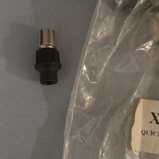 Quick Disconnect In-Line Cable Connector Plug Adapter, Black/Silver