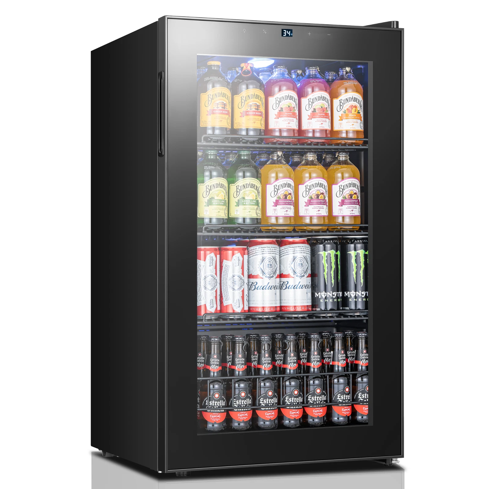 Yeego 130 Cans Beverage Refrigerator Fridge Mini Cooler 34℉-54℉ Soda,Beer,Drink