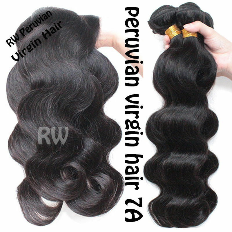 7A Peruvian Virgin Human Hair Body Wave Bundles 100g Per  display picture 1