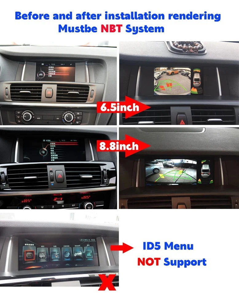 Reverse camera module For bmw x3 X4 F25 F26 2014- 2017 rearview HD Trunk Hand - Image 2 of 4