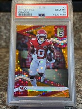 2020 Donruss Elite Tyreek Hill Orange SSP PSA 10 /49 Beautiful!! POP 2