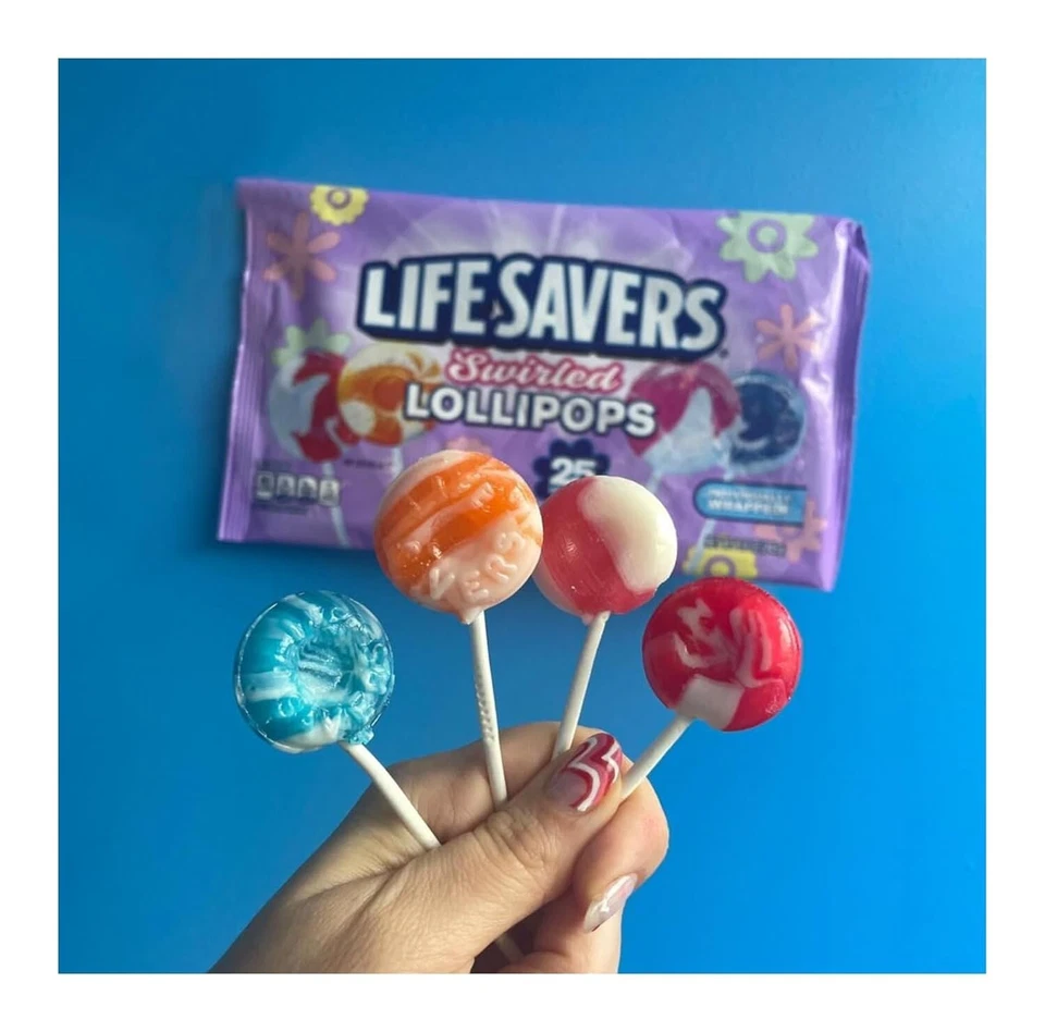 LifeSavers Swirled Lollipops 20 Count Pack of 3 Easter Fruit Vanilla - Image 4 of 4