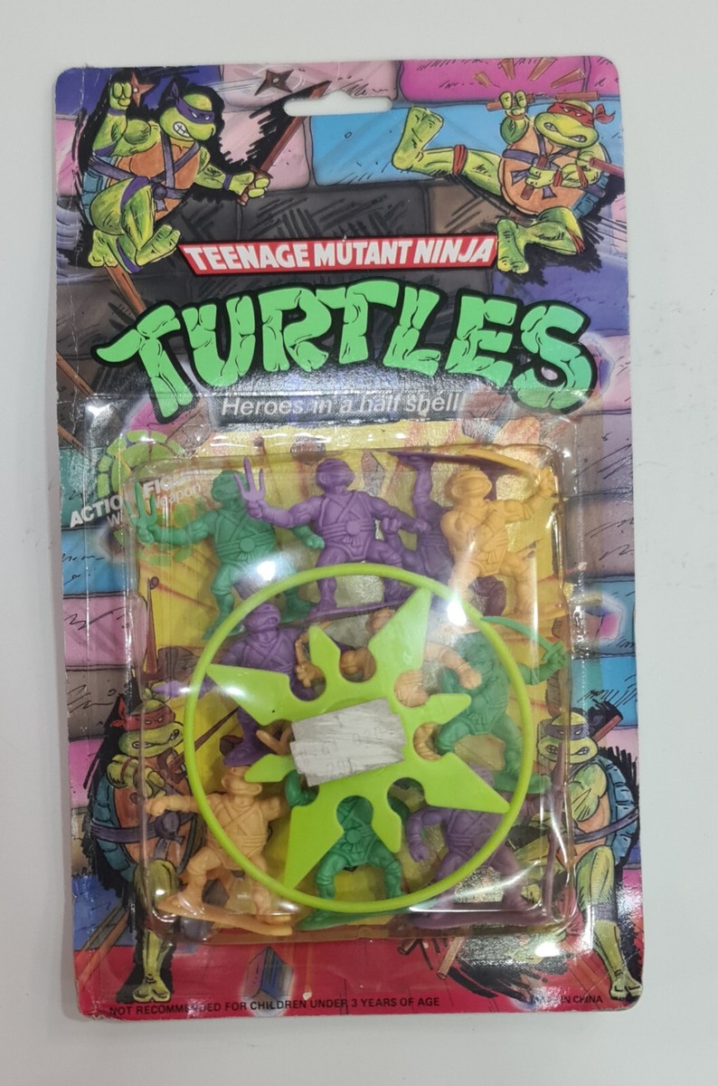 Vintage 90s TMNT Teeanae Mutant Ninja Turtles blister 10 figures