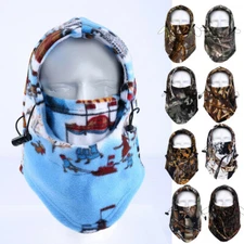 Winter Fleece Neck Warmer Full Face Cover Mask Ski Hood Windproof Balaclava Hat