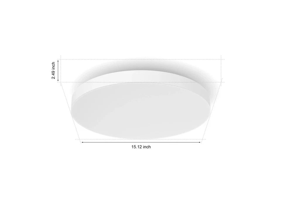 Philips Hue Datura Smart Ceiling Panel Small Round 2.49in x 15.12in White &Color - Image 3 of 4