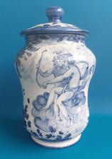 Vintage Ceramiche Gaggero Albisola Superiore Savona Albarello dipinto a mano!