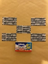 5 Double Edge Razor Blades, Gillette Wilkinson Sword