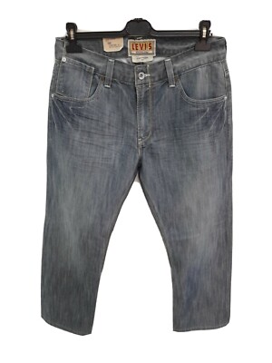 Levi's levis slim straight 514 jeans uomo men blu blue tg 48 sz 31 nuovo
