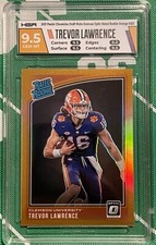 Trevor Lawrence 2021 Chronicles Draft Picks Optic Orange Rated Rookie Card #201