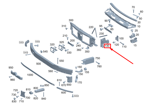 Neu MERCEDES-BENZ C W206 Stoßdämpfer vorne links A2066201700 Original