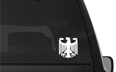 Car Window Decal 5-Inch German Flag Eagle Sticker Decal &ndash; Vinyl Die-Cut, Matte Finish, For Cars &amp; More Germany Coat Of Arms Sticker
