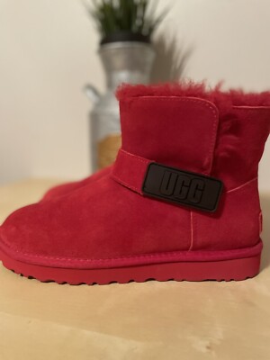 Ugg Booties Red New Without Tags Never Worn Size 8 Sexy Lambs will Suede