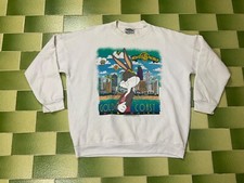 Vintage 90s Warner Bros Bugs Bunny Life Guard Gold Coast Sweatshirt Size L