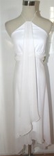 New Windsor White $80 Prom Formal Long Dress Evening Size 7 Gown NWT Halter