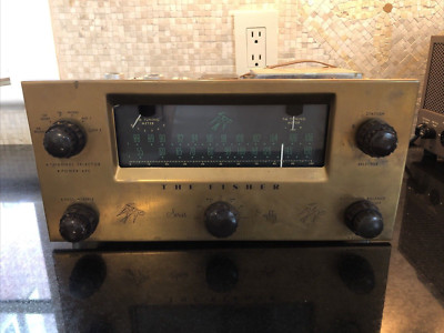 Vintage The Fisher Series Eighty 80 Model 80-T AM/FM Tube Tuner Pre-Amplifier