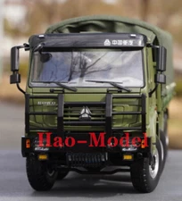 1:24 China HOWO 8*8 Military Car Model Alloy Diecast Metal Display Gifts Green