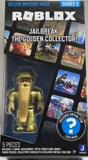 Roblox Series 3 Jailbreak: The Golden Collector! 3-Inch Deluxe  Pack
