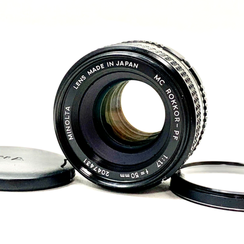 MINOLTA MC Rokkor PF 50mm F/1.7 MF Lens For MC / MD Mount From JAPAN - Picture 1 of 15
