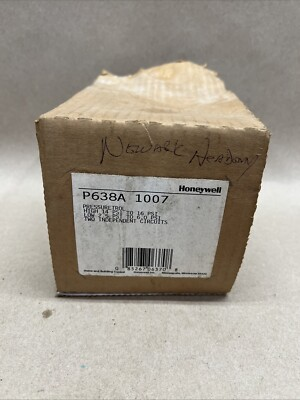 #ad HONEYWELL P638A 1007 PRESSURE CONTROLLER HIGH 14 16 PSI LOW 2.5 6.0 PSI $80.00