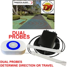 DAKOTA ALERT DUAL-4K PLUS WIRELESS MAGNETIC DUAL PROBE ALERT DRIVEWAY ALARM KIT