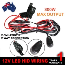 Wiring Harness Kit for LED Work Light Bar Pods 12V ON/OFF Rock Switch Relay Loom
