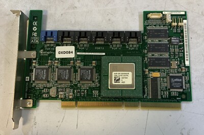 Adaptec AAR-2610SA 64MB Dell 0XD084 1.5GBPS SATA RAID PCI-E Controller-Q6B