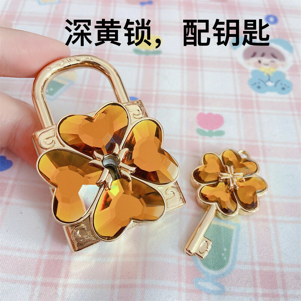 Anime Shugo Chara! Amulet Heart Hinamori Amu Necklace lock Cosplay