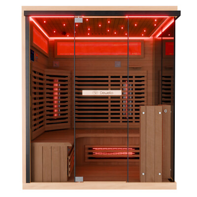 Infrarotkabine Infrarotsauna Wärmekabine Sauna 3 Person Vollspektrum Saunakabine