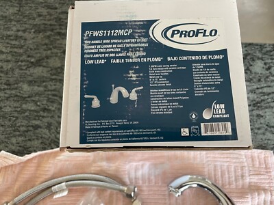 Proflo widespread bathroom faucet in Chrome Brand New In Box