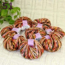 Sale New 8BallsX25g Warm Mohair Sweater Wrap Shawl Hand Knit Crochet Yarn 51