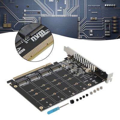PCI-E Signal Split Array Card PH44 X16 NVME 4 Disk Array Card Support M.2 SSD L3