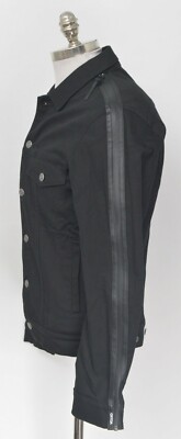 NWT Men's CHRISTIAN DADA Signal Noise Cotton Black Jacket Coat 48 Fits Sz M / L
