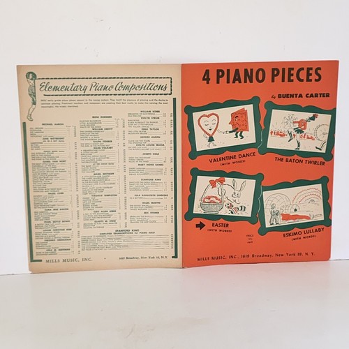 Vintage 1951 Ostern Klavier Noten von Buenta Carter - Bild 10 von 14