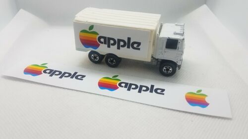 Apple-set of 3 stickers-fits Hot Wheels Hiway Hauler Trailer- Custom Trailer - Picture 1 of 3