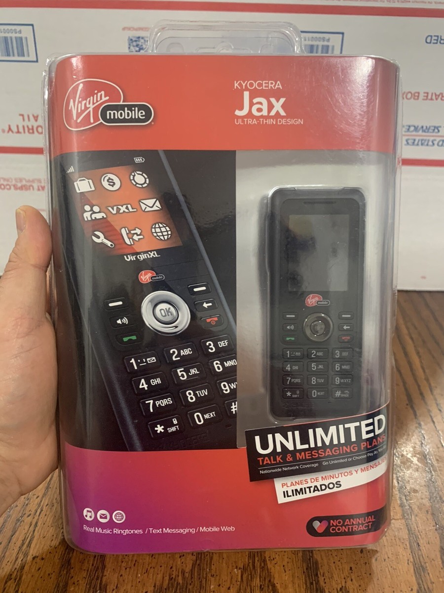 Kyocera Jax Virgin Mobile Prepaid Phone Brand New-Ultra Thin