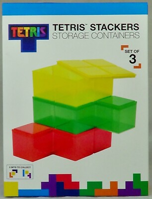 TETRIS STAPLER LAGERBEHÄLTER (ROT, GRÜN & GELB)