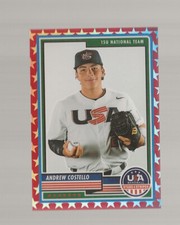 V77) 2023 Panini USA Stars and Stripes Andrew Costello Red Holo Prizm RC 062/149