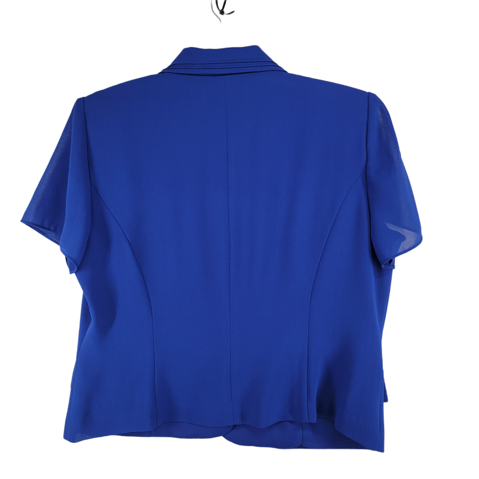 Julian Taylor Womens Blue 2 Piece Short Sleeve Jacket Dress Suit Set