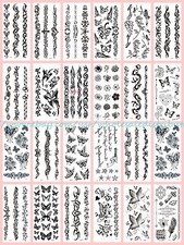 20 sheets butterfly arm band bracelet temporary fake tattoo wholesale