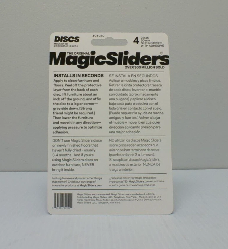 Magic слайдеры раздвижной диск 2» круглый 4 шт. #04050 - Изображение 2 из 2