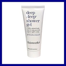 ThisWorks Deep Sleep Shower Gel 3.3 Oz 100 mL SEALED Natural Body Wash Restful