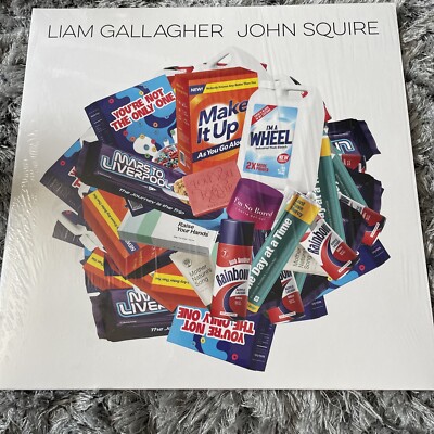 Liam Gallagher John Squire Limited Red & Blue Split Vinyl + A2 Poster + Stickers