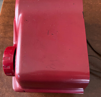 Crosley Red Bullseye Tube Radio 11-115U Serenader WORKS Bakelite