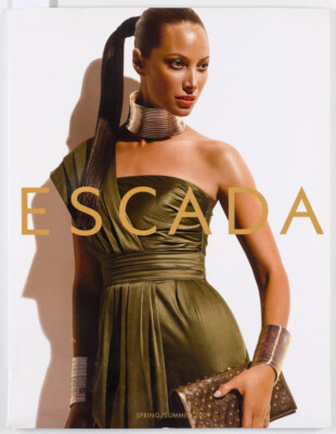 CHRISTY TURLINGTON Frühling Sommer ESCADA Lookbook 2009 Accessoires Damen KATALOG