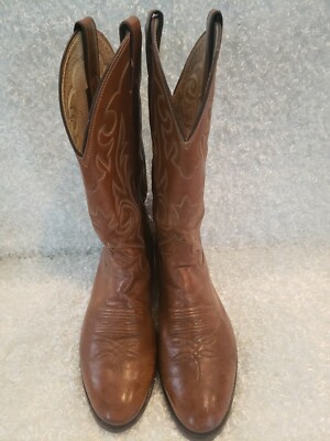 JUSTIN COWBOY BOOTS STYLE J7415 USA MADE COMB. LAST SIZE 8.5