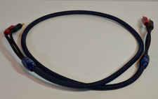 Used AudioQuest 4 ft SINGLE Type 4 speaker cable, gold banana plugs both ends